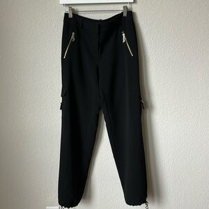 Karl Lagerfeld Black Cargo Pants Size 0